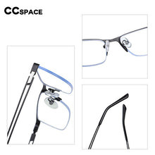 Load image into Gallery viewer, 54534 for Men Anti Blue Light Half Frame Optical Glasses Frames Gentlemen Computer Eyeglasses