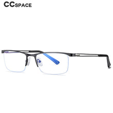 Load image into Gallery viewer, 54534 for Men Anti Blue Light Half Frame Optical Glasses Frames Gentlemen Computer Eyeglasses