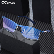 Load image into Gallery viewer, 54534 for Men Anti Blue Light Half Frame Optical Glasses Frames Gentlemen Computer Eyeglasses