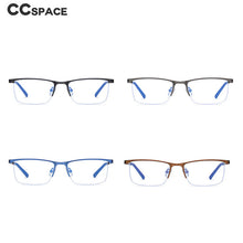 Load image into Gallery viewer, 54534 for Men Anti Blue Light Half Frame Optical Glasses Frames Gentlemen Computer Eyeglasses