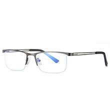 Load image into Gallery viewer, 54534 for Men Anti Blue Light Half Frame Optical Glasses Frames Gentlemen Computer Eyeglasses