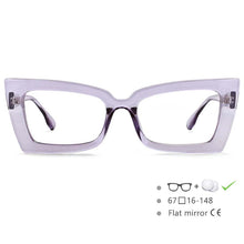 Load image into Gallery viewer, 54536 Oversized Rectangle Cat Eye Optical Glasses Frames Women Computer Eyeglasses
