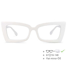 Load image into Gallery viewer, 54536 Oversized Rectangle Cat Eye Optical Glasses Frames Women Computer Eyeglasses