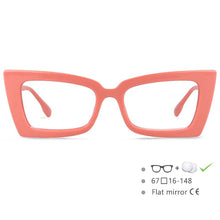 Load image into Gallery viewer, 54536 Oversized Rectangle Cat Eye Optical Glasses Frames Women Computer Eyeglasses