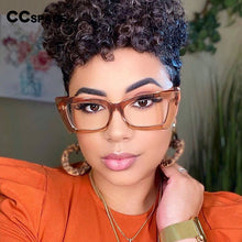 Load image into Gallery viewer, 54536 Oversized Rectangle Cat Eye Optical Glasses Frames Women Computer Eyeglasses