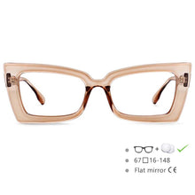 Load image into Gallery viewer, 54536 Oversized Rectangle Cat Eye Optical Glasses Frames Women Computer Eyeglasses