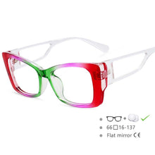 Load image into Gallery viewer, 54537 Rainbow Glasses Frames Candy Color Women Computer Eyeglasses