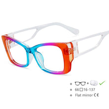 Load image into Gallery viewer, 54537 Rainbow Glasses Frames Candy Color Women Computer Eyeglasses