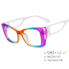 Load image into Gallery viewer, 54537 Rainbow Glasses Frames Candy Color Women Computer Eyeglasses