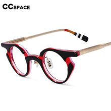 Load image into Gallery viewer, 54539 Retro Round Acetate Glasses Frames Men Women Punk Glasses