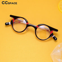 Load image into Gallery viewer, 54539 Retro Round Acetate Glasses Frames Men Women Punk Glasses