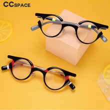 Load image into Gallery viewer, 54539 Retro Round Acetate Glasses Frames Men Women Punk Glasses