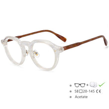 Load image into Gallery viewer, 54541 Brand Retro Round Frame Plate Material High-End Men&#39;s and Women&#39;s Glasses Frame Can Prevent Blue Light