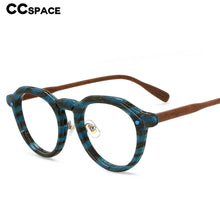 Load image into Gallery viewer, 54541 Brand Retro Round Frame Plate Material High-End Men&#39;s and Women&#39;s Glasses Frame Can Prevent Blue Light