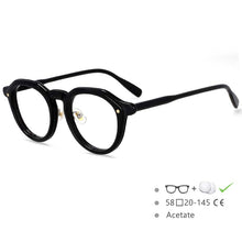 Load image into Gallery viewer, 54541 Brand Retro Round Frame Plate Material High-End Men&#39;s and Women&#39;s Glasses Frame Can Prevent Blue Light