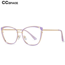 Load image into Gallery viewer, 54545 Retro Metal Optical Glasses Frames Anti Blue Light Women Computer Eyeglasses Myopia Zero Glasses