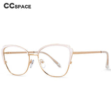 Load image into Gallery viewer, 54546 Women Retro Anti Blue Light Optical Eyeglass Computer Glasses Frame Metal Cat Eye Leopard Eyewear