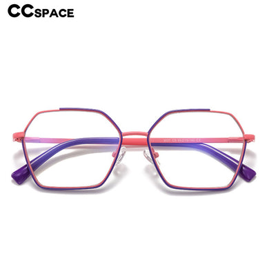 54548 Occhiali da donna anti-luce blu Montatura con cuciture a colori Montatura da vista da donna Gambe a molla Occhiali da vista per computer da ufficio 
