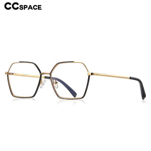 54548 Occhiali da donna anti-luce blu Montatura con cuciture a colori Montatura da vista da donna Gambe a molla Occhiali da vista per computer da ufficio 