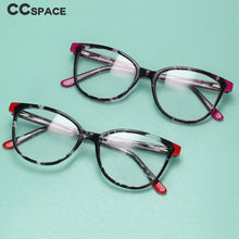 Load image into Gallery viewer, 54552 Ladies Acetate Frame Brand Computer Literature Optical Round Frame