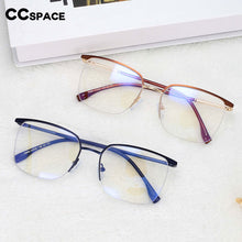 Load image into Gallery viewer, 54557 Men&#39;s Half Frame Metal Frame Anti-Blu-Ray Literature Computer Glasses Frame Prescription Glasses Classic Glasses
