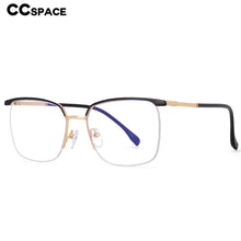 Load image into Gallery viewer, 54557 Men&#39;s Half Frame Metal Frame Anti-Blu-Ray Literature Computer Glasses Frame Prescription Glasses Classic Glasses