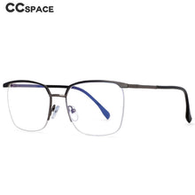 Load image into Gallery viewer, 54557 Men&#39;s Half Frame Metal Frame Anti-Blu-Ray Literature Computer Glasses Frame Prescription Glasses Classic Glasses
