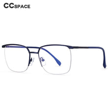 Load image into Gallery viewer, 54557 Men&#39;s Half Frame Metal Frame Anti-Blu-Ray Literature Computer Glasses Frame Prescription Glasses Classic Glasses