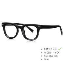 Load image into Gallery viewer, 54560 TR90 Anti Blue Glasses Frame Myopia Glasses Retro Round Optical Prescription Eyeglasses Frame Men and Women