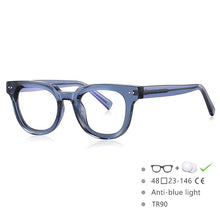 Load image into Gallery viewer, 54560 TR90 Anti Blue Glasses Frame Myopia Glasses Retro Round Optical Prescription Eyeglasses Frame Men and Women