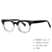Load image into Gallery viewer, 54560 TR90 Anti Blue Glasses Frame Myopia Glasses Retro Round Optical Prescription Eyeglasses Frame Men and Women