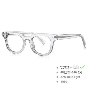 54560 TR90 Anti Blue Glasses Frame Myopia Glasses Retro Round Optical Prescription Eyeglasses Frame Men and Women