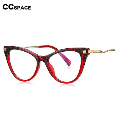 54562 Cat Eye Ladies Prescription Glasses Leopard Frame Anti-Blue Light TR90 Glasses Frame Computer Eyeglasses