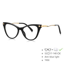 Load image into Gallery viewer, 54562 Cat Eye Ladies Prescription Glasses Leopard Frame Anti-Blue Light TR90 Glasses Frame Computer Eyeglasses