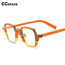 Load image into Gallery viewer, 54563 Acetate Glasses Retro Color Stripe Cat Eye Eyewear Optics Frame  Prescription Glasses Frames Optical Eyewear
