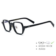 Load image into Gallery viewer, 54563 Acetate Glasses Retro Color Stripe Cat Eye Eyewear Optics Frame  Prescription Glasses Frames Optical Eyewear