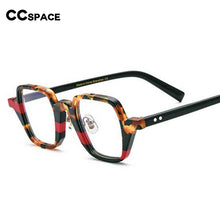 Load image into Gallery viewer, 54563 Acetate Glasses Retro Color Stripe Cat Eye Eyewear Optics Frame  Prescription Glasses Frames Optical Eyewear