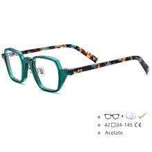 Load image into Gallery viewer, 54563 Acetate Glasses Retro Color Stripe Cat Eye Eyewear Optics Frame  Prescription Glasses Frames Optical Eyewear