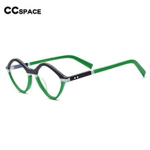 Load image into Gallery viewer, 54564 Retro Cat Eye Color Stripe Acetate Optical Glasses Frames Men Women Glasses