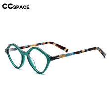 Load image into Gallery viewer, 54564 Retro Cat Eye Color Stripe Acetate Optical Glasses Frames Men Women Glasses