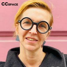 Load image into Gallery viewer, 54567 Retro Round Glasses Frame Brand Men Women Anti-Blue Light Computer Goggles Eyeglasses