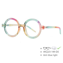 Load image into Gallery viewer, 54567 Retro Round Glasses Frame Brand Men Women Anti-Blue Light Computer Goggles Eyeglasses