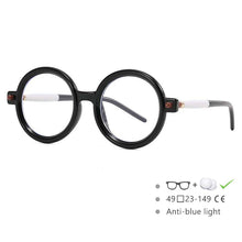 Load image into Gallery viewer, 54567 Retro Round Glasses Frame Brand Men Women Anti-Blue Light Computer Goggles Eyeglasses