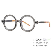 Load image into Gallery viewer, 54567 Retro Round Glasses Frame Brand Men Women Anti-Blue Light Computer Goggles Eyeglasses