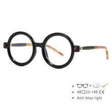 Load image into Gallery viewer, 54567 Retro Round Glasses Frame Brand Men Women Anti-Blue Light Computer Goggles Eyeglasses