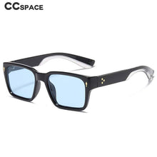 Load image into Gallery viewer, 54568 Men&#39;s Rectangular Frame Rivet Arrow Simple Sunglasses Frame with Glasses UV400