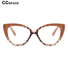 Load image into Gallery viewer, 54570 Large Frame Cat Eye Ladies Anti-Blue Light Frame Pc Glasses Frame Candy Stitching Color Eyeglasses