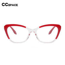 Load image into Gallery viewer, 54571 Brand Simple Cat Eye Ladies Large Frame Anti-Blue Light Frame Tr90 Material Computer Literature Glasses