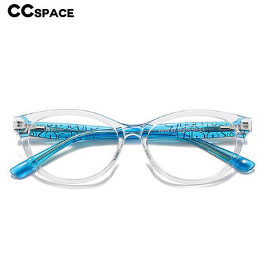 54573 Brand Anti-Blue Light Frame Cat Eye Stitching Color Youth TR90 Literature Glasses Frame