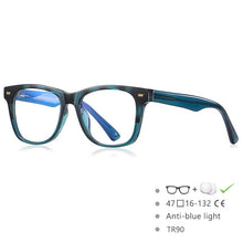 Load image into Gallery viewer, 54574 Youth Candy Color Anti-Blue Light Glasses Frame Brand Stitching Color Optical Prescription Eyeglasses Frame